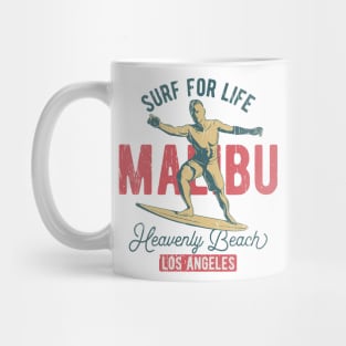 Malibu Surfing retro Mug